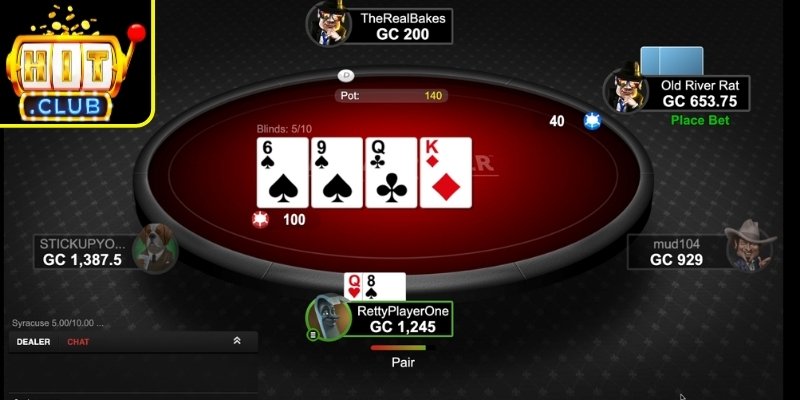 Quy trình diễn ra một ván Poker Hitclub